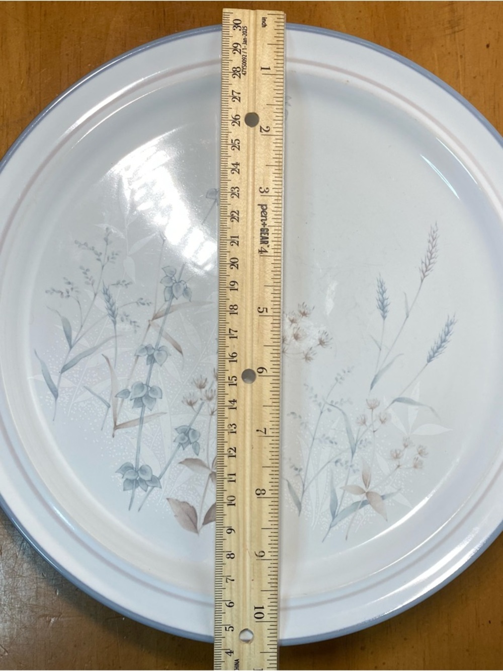 Noritake Woodstock Dinner Plates Stoneware Vintage Floral 10 5/8” Blue Set of 4 - Picture 8 of 9